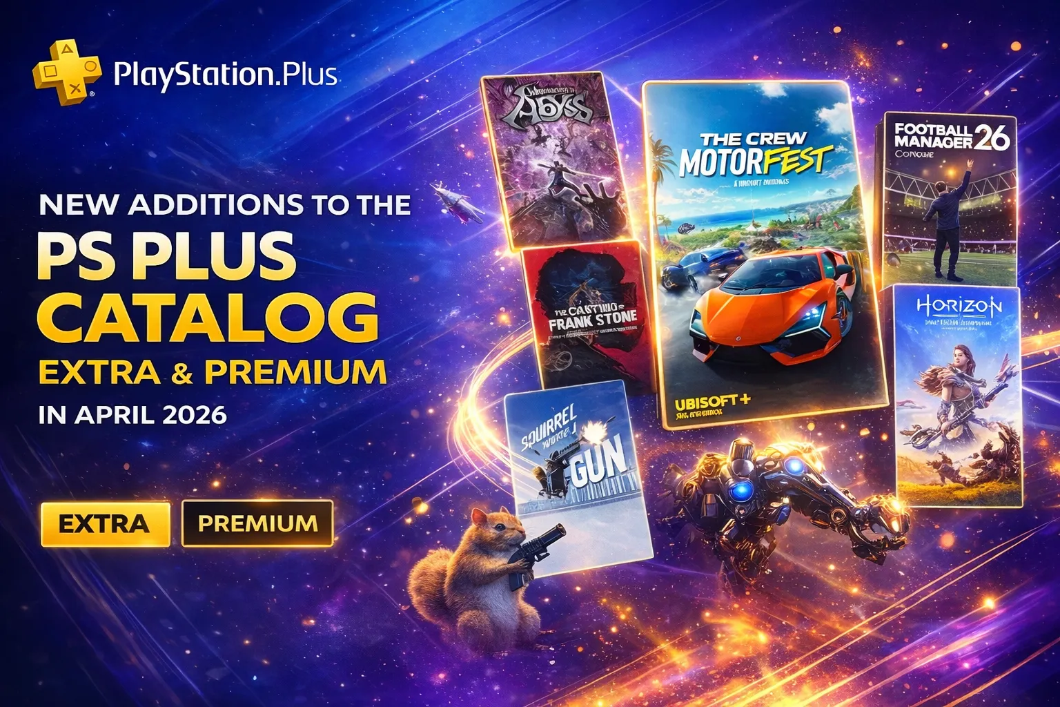New Titles Joining PlayStation Plus Extra and Premium in April 2026